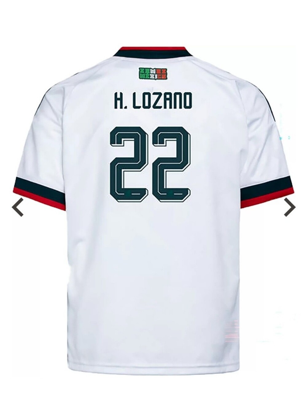 Soze. 4X Adidas Mexico White Kids Soccer Jersey #22xMetxico 2026 - Picture 3 of 8
